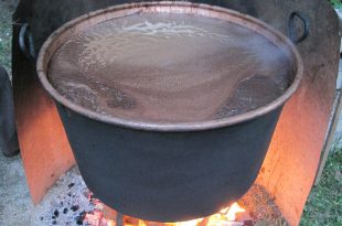 The boiling of grape must