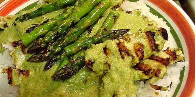Risotto with asparagus goat cheese and original Balsamic Vinegar