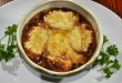 Onion soup with prosciutto and balsamic vinegar