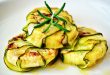 Escalopes with zucchinis and balsamic vinegar