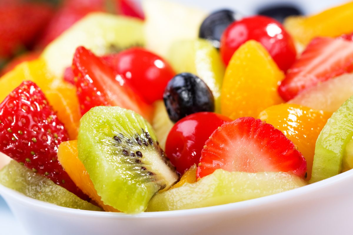 Fruit salad with almonds and Balsamic Vinegar - Use Balsamic Vinegar