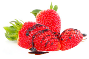Strawberries with Traditional Balsamic Vinegar