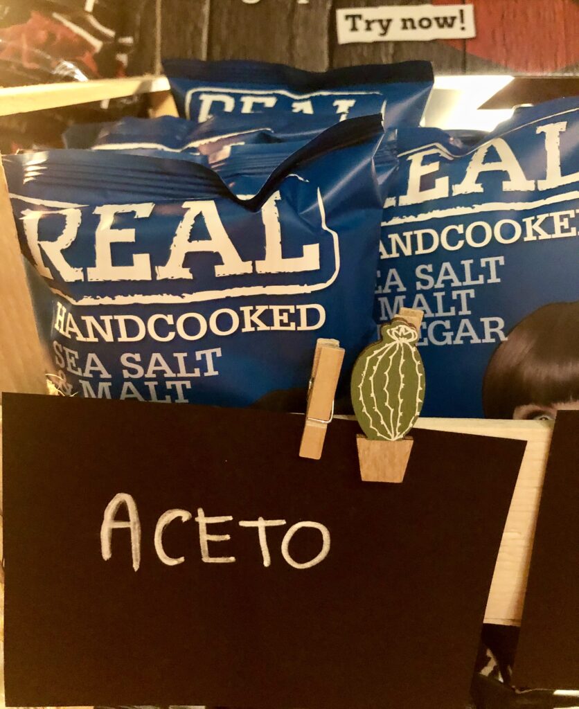 Crisps and Balsamic Vinegar Use Balsamic Vinegar